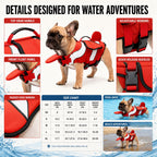Adjustable Padded Chin Float Dog Life Jacket (Small Breeds)