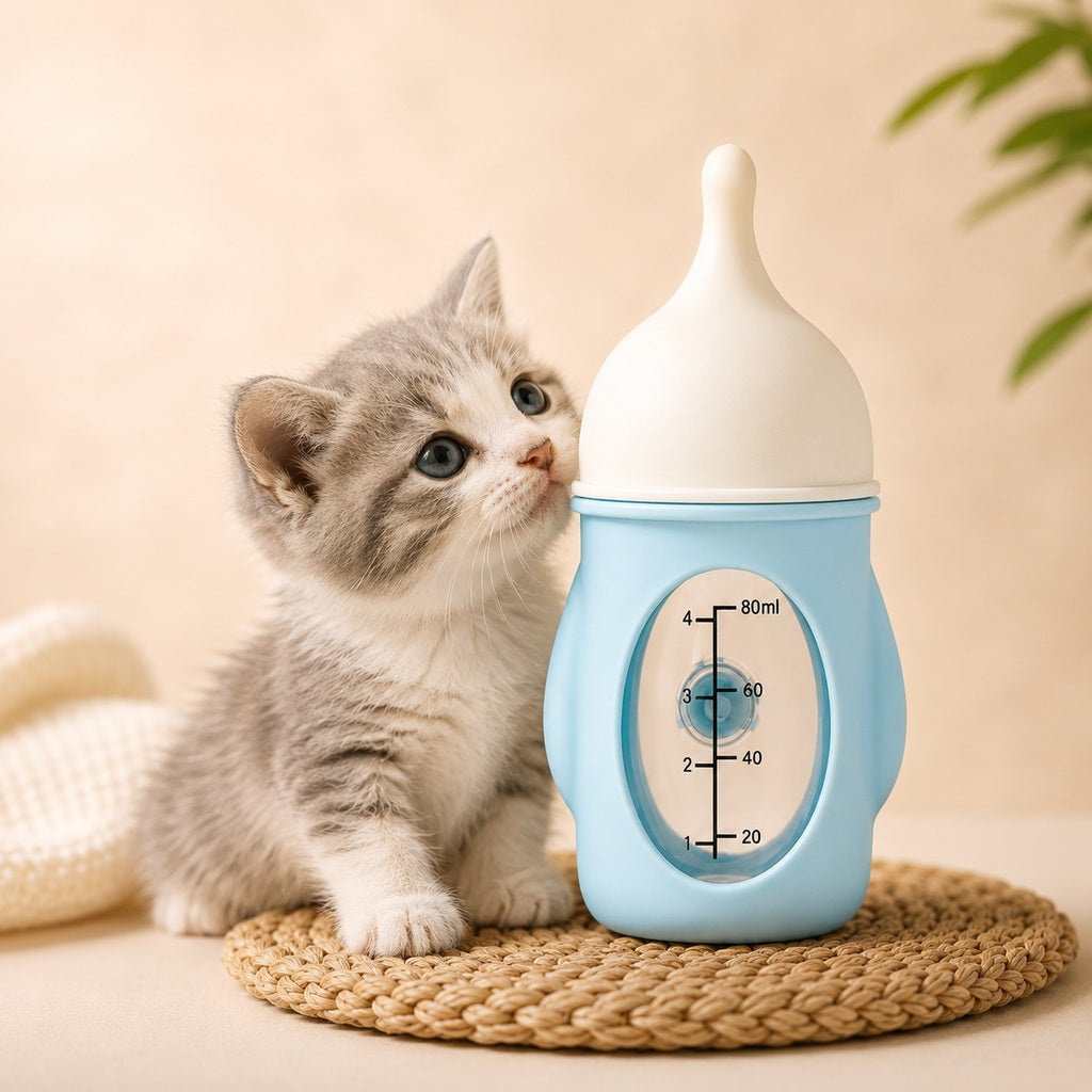 Anti-Choke Soft Silicone Nursing Bottle (For Newborn Puppies & Kittens)