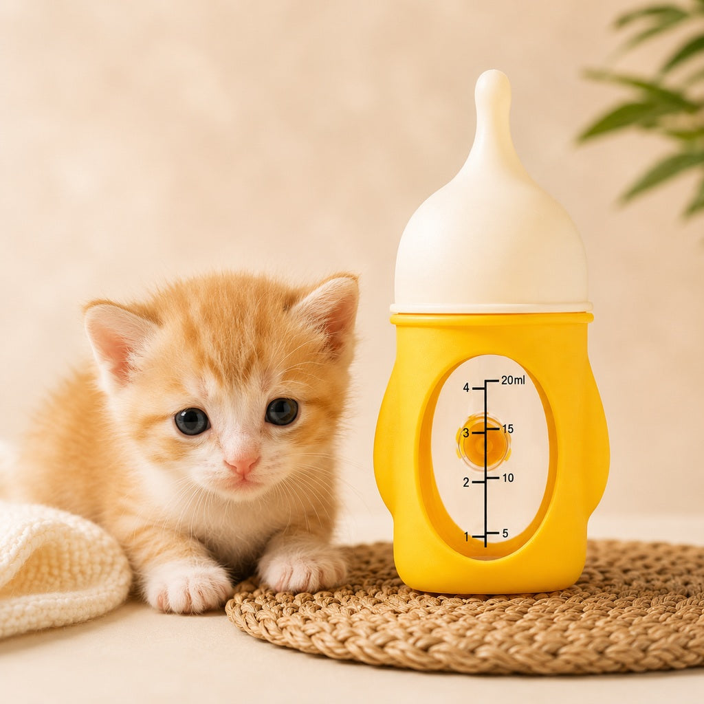 Anti-Choke Soft Silicone Nursing Bottle (For Newborn Puppies & Kittens)