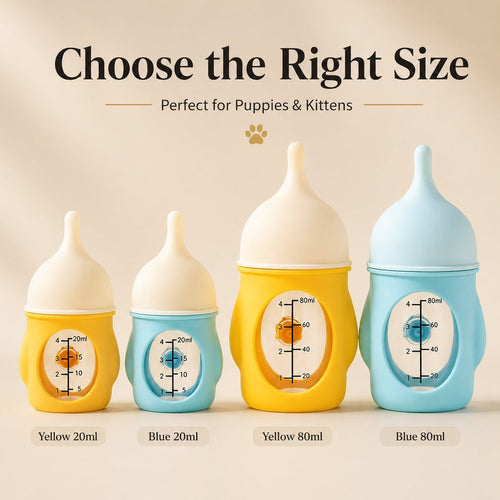 Anti-Choke Soft Silicone Nursing Bottle (For Newborn Puppies & Kittens)