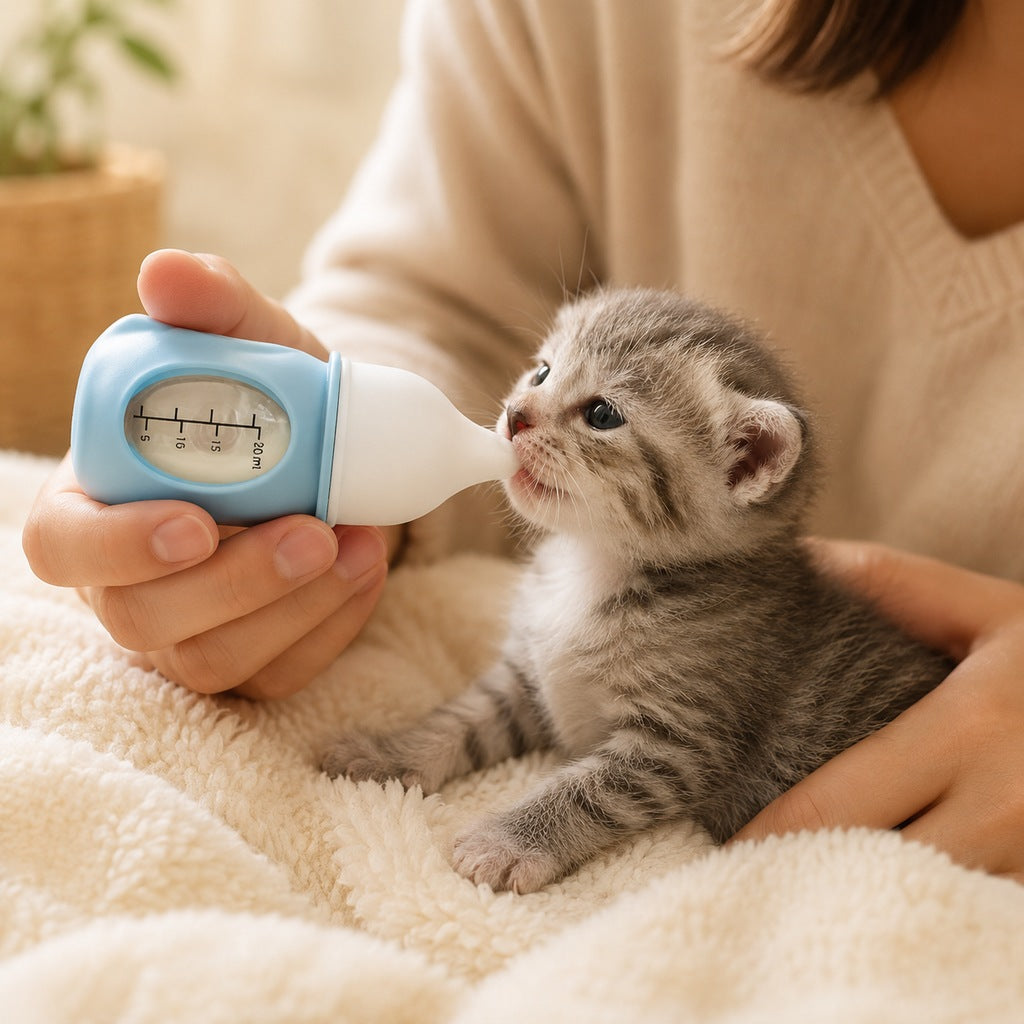 Anti-Choke Soft Silicone Nursing Bottle (For Newborn Puppies & Kittens)