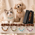 Astrology-Inspired Crystal-Beaded Adjustable Pet Collar