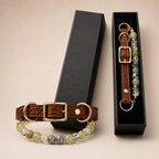 Astrology-Inspired Crystal-Beaded Adjustable Pet Collar