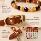 Astrology-Inspired Crystal-Beaded Adjustable Pet Collar