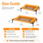 Breathable Mesh & Wipe-Clean Elevated Dog Cot