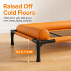 Breathable Mesh & Wipe-Clean Elevated Dog Cot