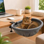 Clamp-On Desk-Mounted Cat Bed