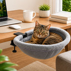 Clamp-On Desk-Mounted Cat Bed