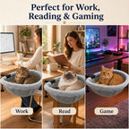 Clamp-On Desk-Mounted Cat Bed