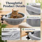 Clamp-On Desk-Mounted Cat Bed