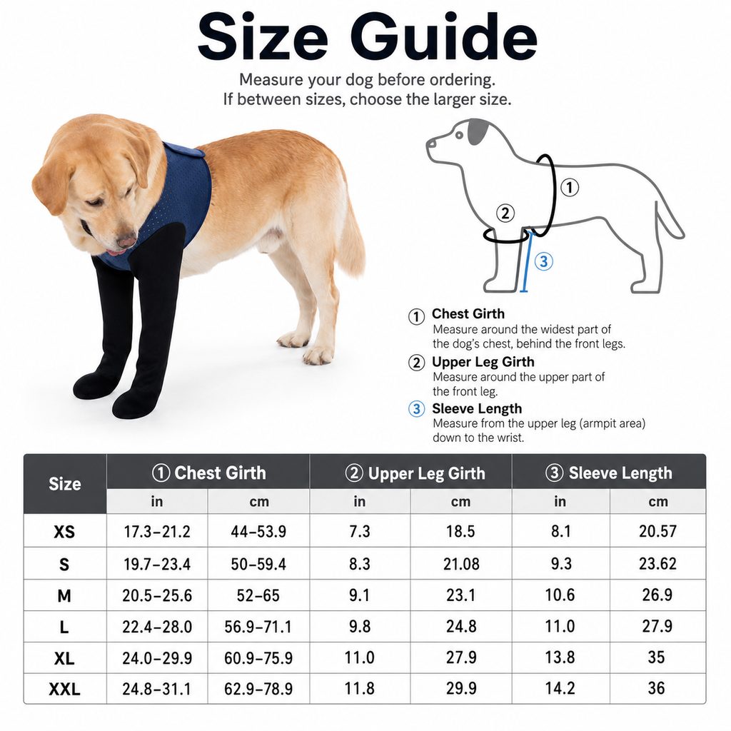 Cone-Free Breathable Dual Front-Leg Recovery Sleeves (Pair)