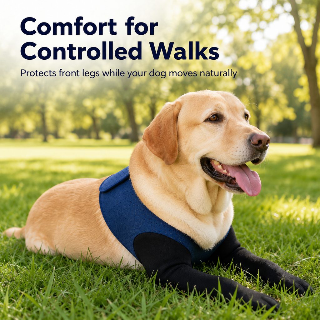 Cone-Free Breathable Dual Front-Leg Recovery Sleeves (Pair)