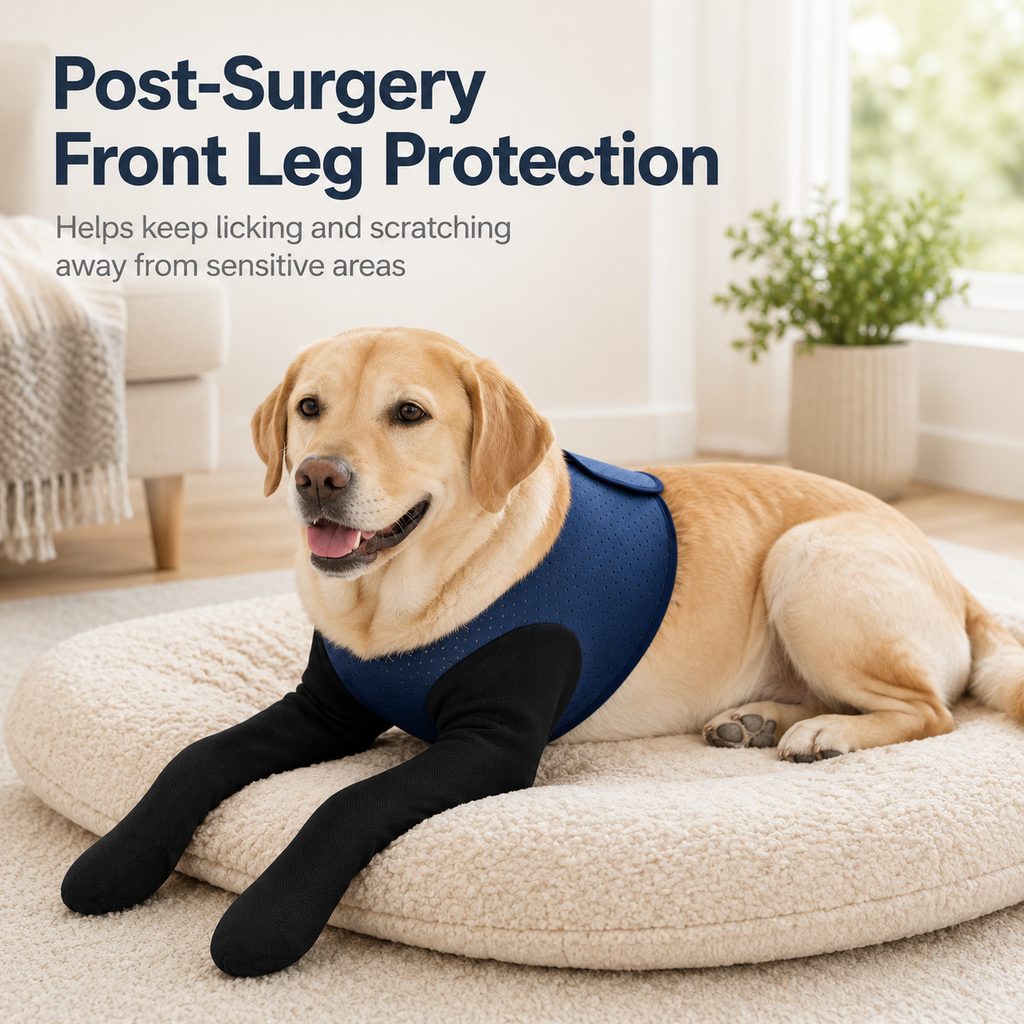 Cone-Free Breathable Dual Front-Leg Recovery Sleeves (Pair)