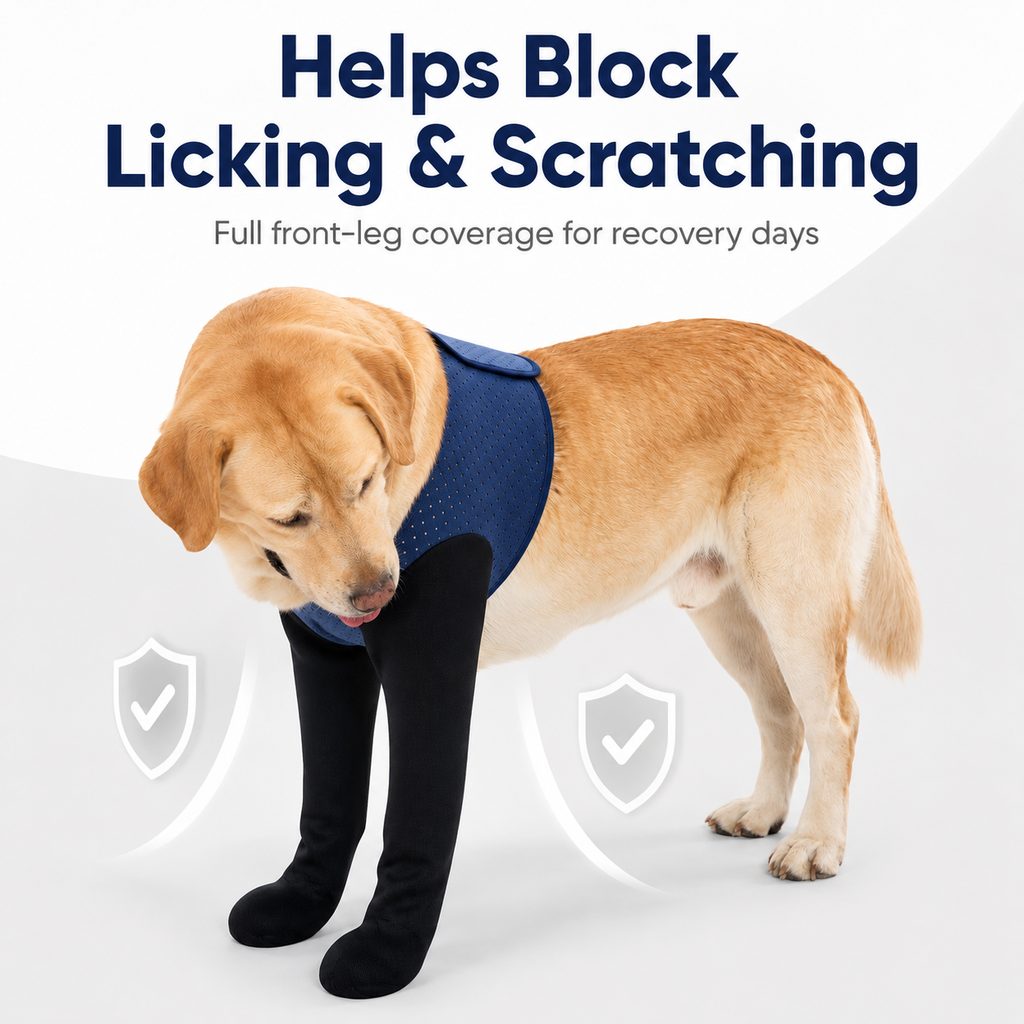 Cone-Free Breathable Dual Front-Leg Recovery Sleeves (Pair)
