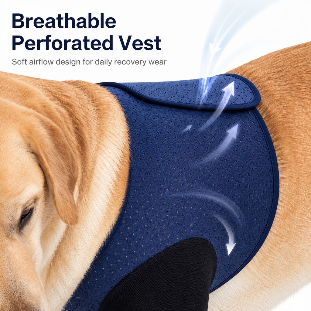 Cone-Free Breathable Dual Front-Leg Recovery Sleeves (Pair)