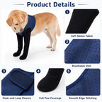Cone-Free Breathable Dual Front-Leg Recovery Sleeves (Pair)