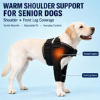 Contoured Warming Neoprene Dog Shoulder Brace (Single-Leg Sleeve)