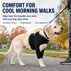 Contoured Warming Neoprene Dog Shoulder Brace (Single-Leg Sleeve)