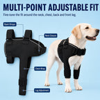 Contoured Warming Neoprene Dog Shoulder Brace (Single-Leg Sleeve)