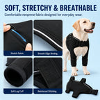 Contoured Warming Neoprene Dog Shoulder Brace (Single-Leg Sleeve)