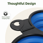 DogBedHouse 2-In-1 Collapsible Travel Bowl (Hangable)