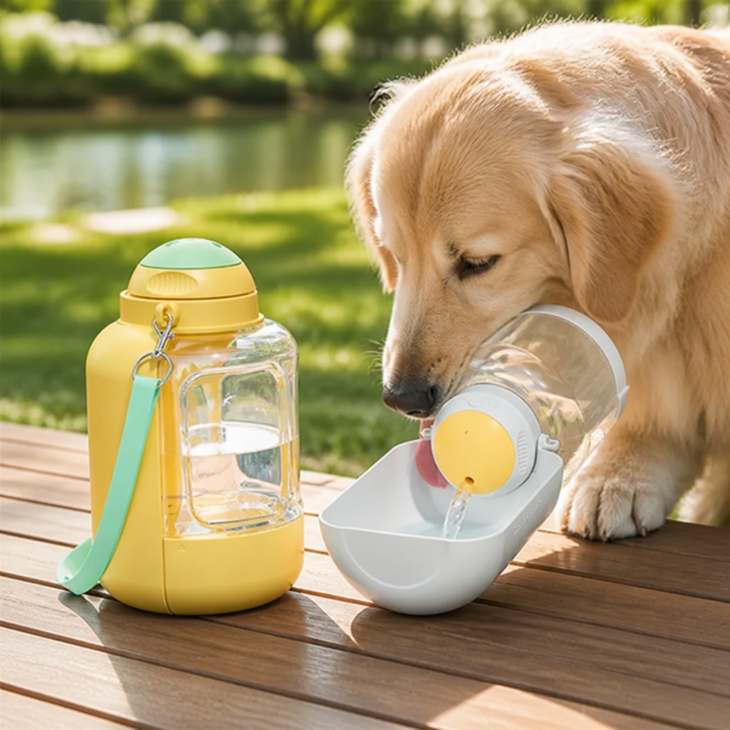 DogBedHouse 2-In-1 Leak-Proof Dog Water Bottle