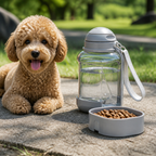 DogBedHouse 2-In-1 Leak-Proof Dog Water Bottle