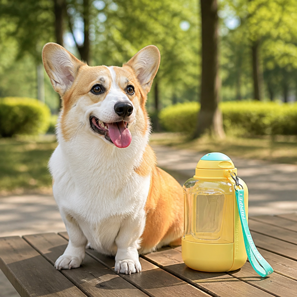 DogBedHouse 2-In-1 Leak-Proof Dog Water Bottle