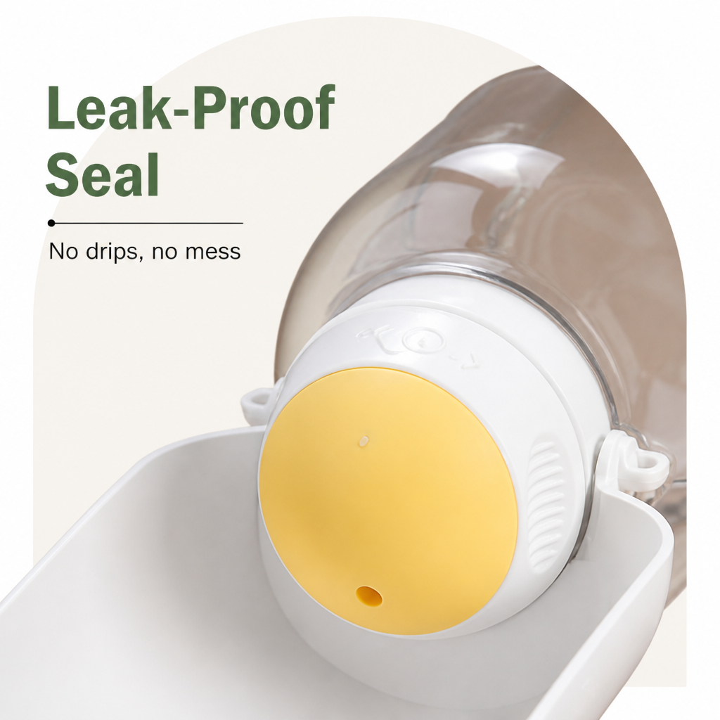 DogBedHouse 2-In-1 Leak-Proof Dog Water Bottle