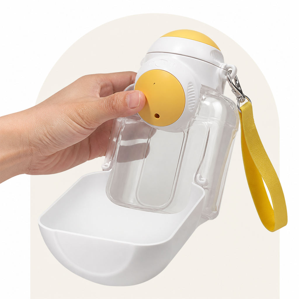 DogBedHouse 2-In-1 Leak-Proof Dog Water Bottle
