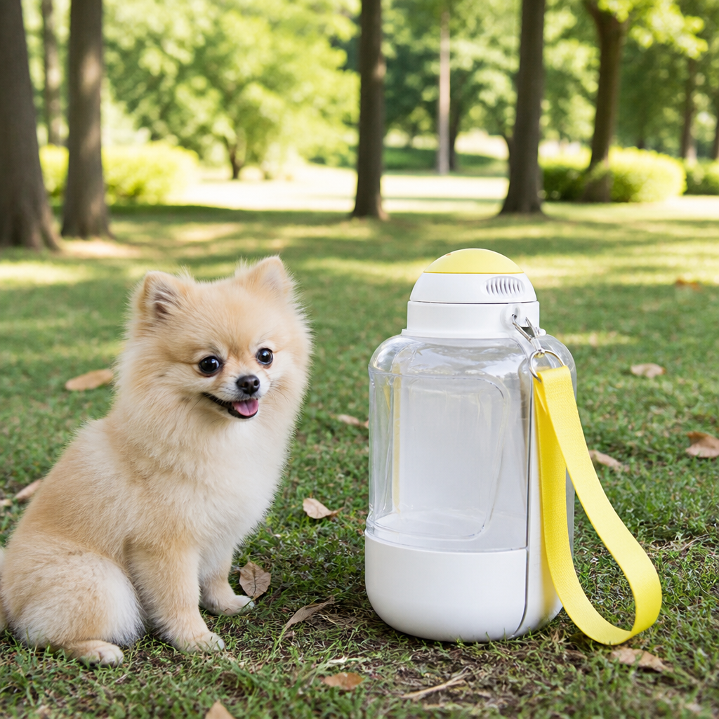 DogBedHouse 2-In-1 Leak-Proof Dog Water Bottle