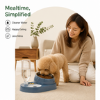 DogBedHouse 2-in-1 Feeder & Waterer Pet Bowl (Partitioned Tank)