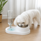 DogBedHouse 2-in-1 Feeder & Waterer Pet Bowl (Partitioned Tank)