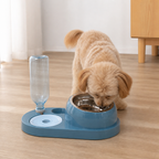 DogBedHouse 2-in-1 Feeder & Waterer Pet Bowl (Partitioned Tank)