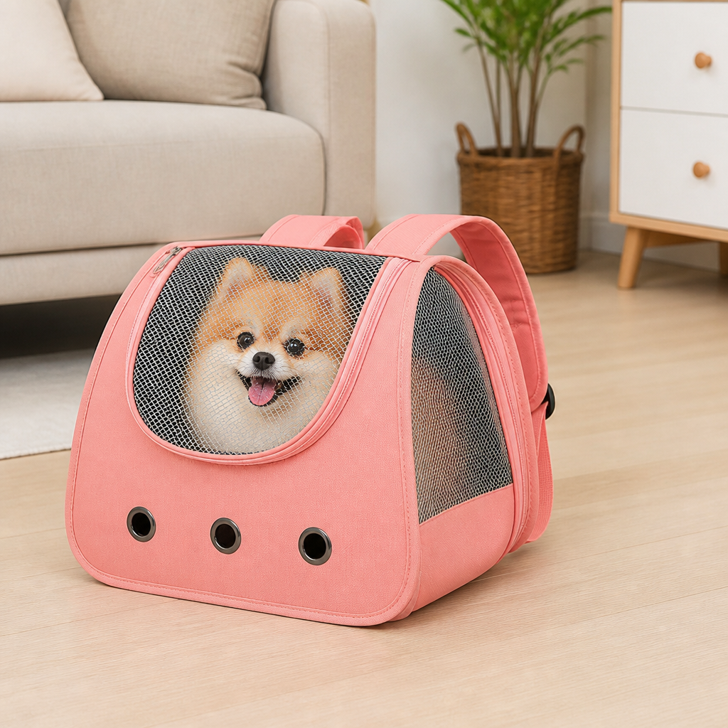 DogBedHouse 270° Panoramic Window Foldable Lightweight Pet Backpack
