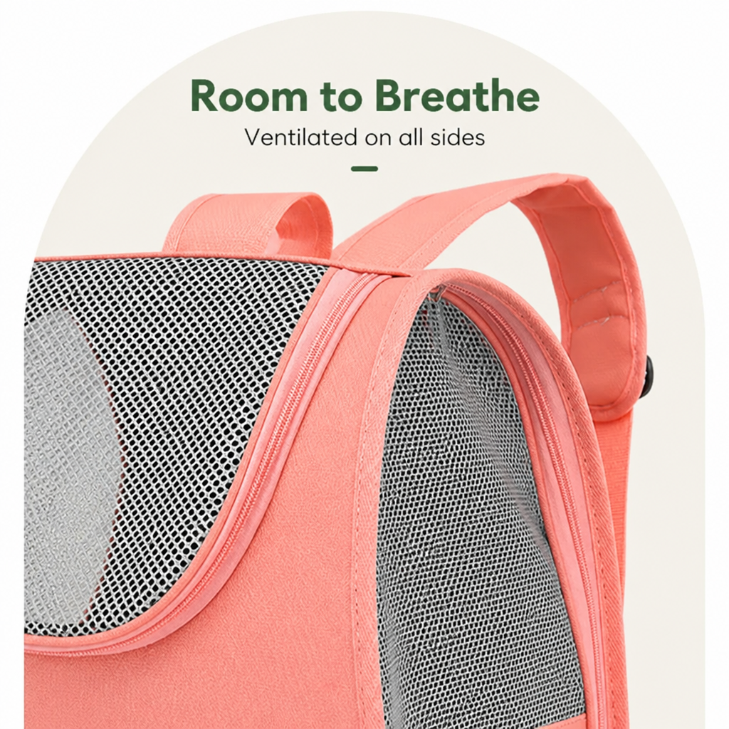 DogBedHouse 270° Panoramic Window Foldable Lightweight Pet Backpack