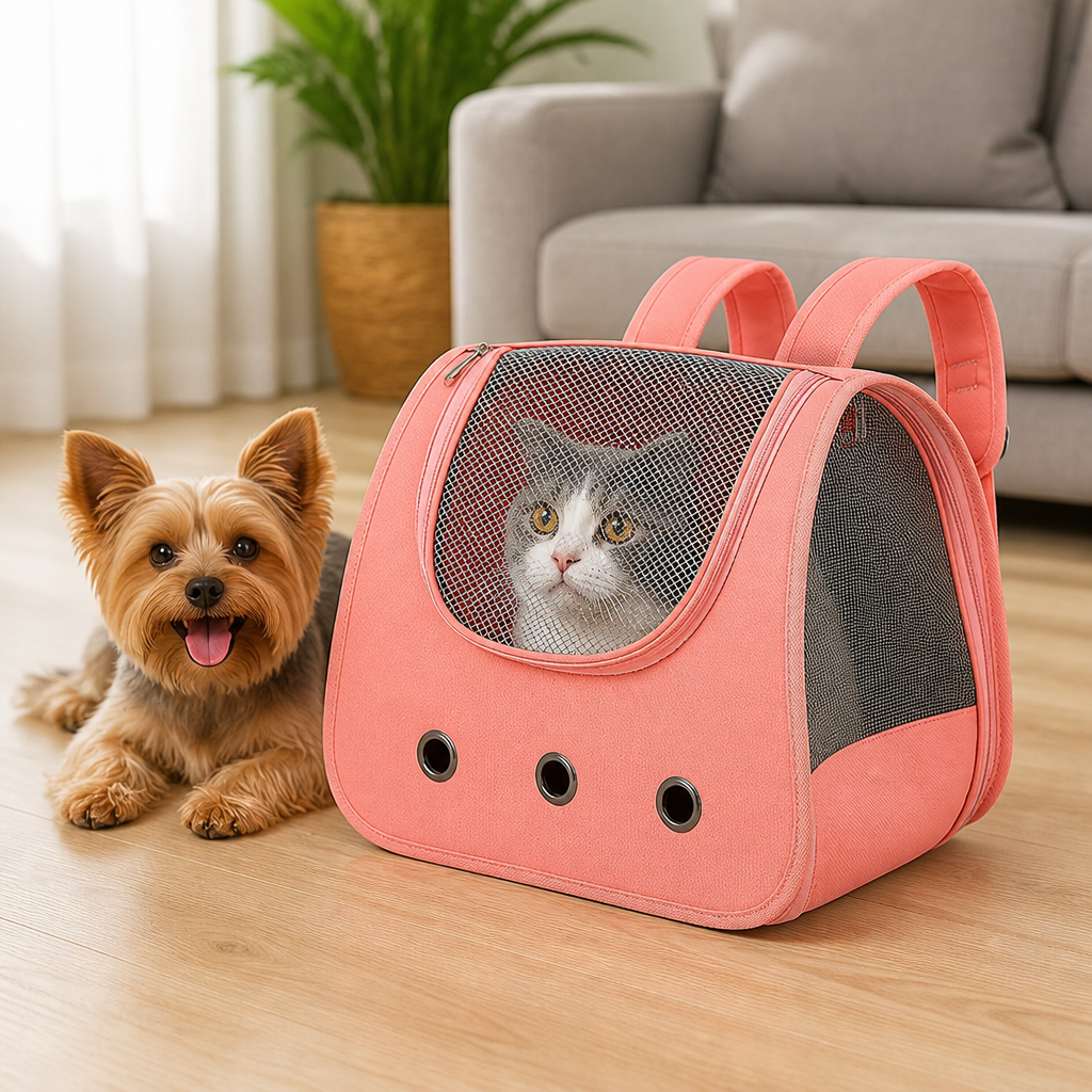 DogBedHouse 270° Panoramic Window Foldable Lightweight Pet Backpack