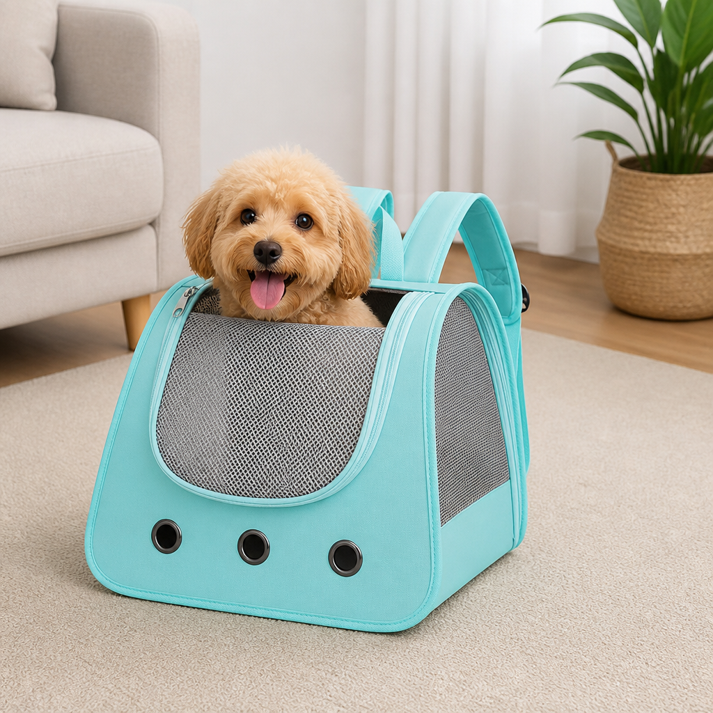 DogBedHouse 270° Panoramic Window Foldable Lightweight Pet Backpack