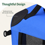 DogBedHouse 3-Door Foldable Soft-Sided Travel Carrier (Removable Mat)