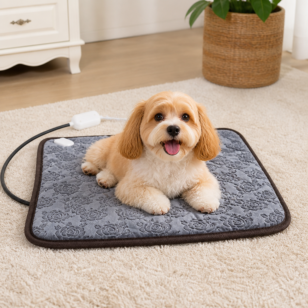 DogBedHouse 3-Level Temperature & Waterproof Pet Heating Pad