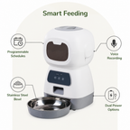 DogBedHouse 3.5L Timed Voice Recorder Pet Feeder