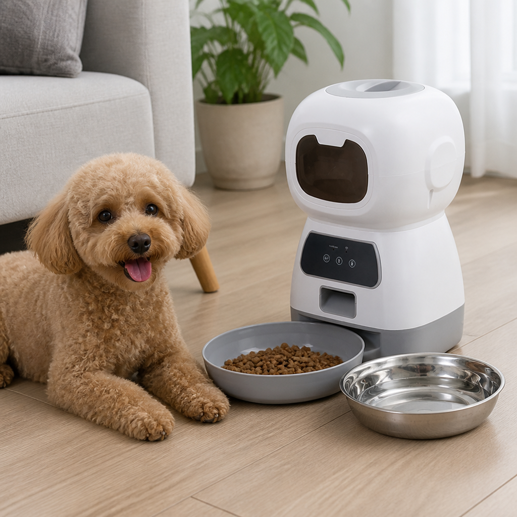 DogBedHouse 3.5L Timed Voice Recorder Pet Feeder