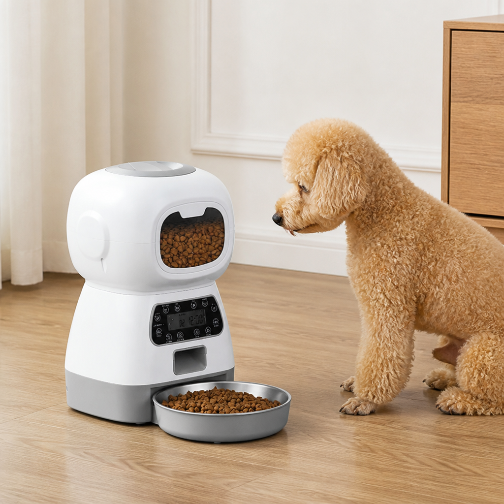 DogBedHouse 3.5L Timed Voice Recorder Pet Feeder