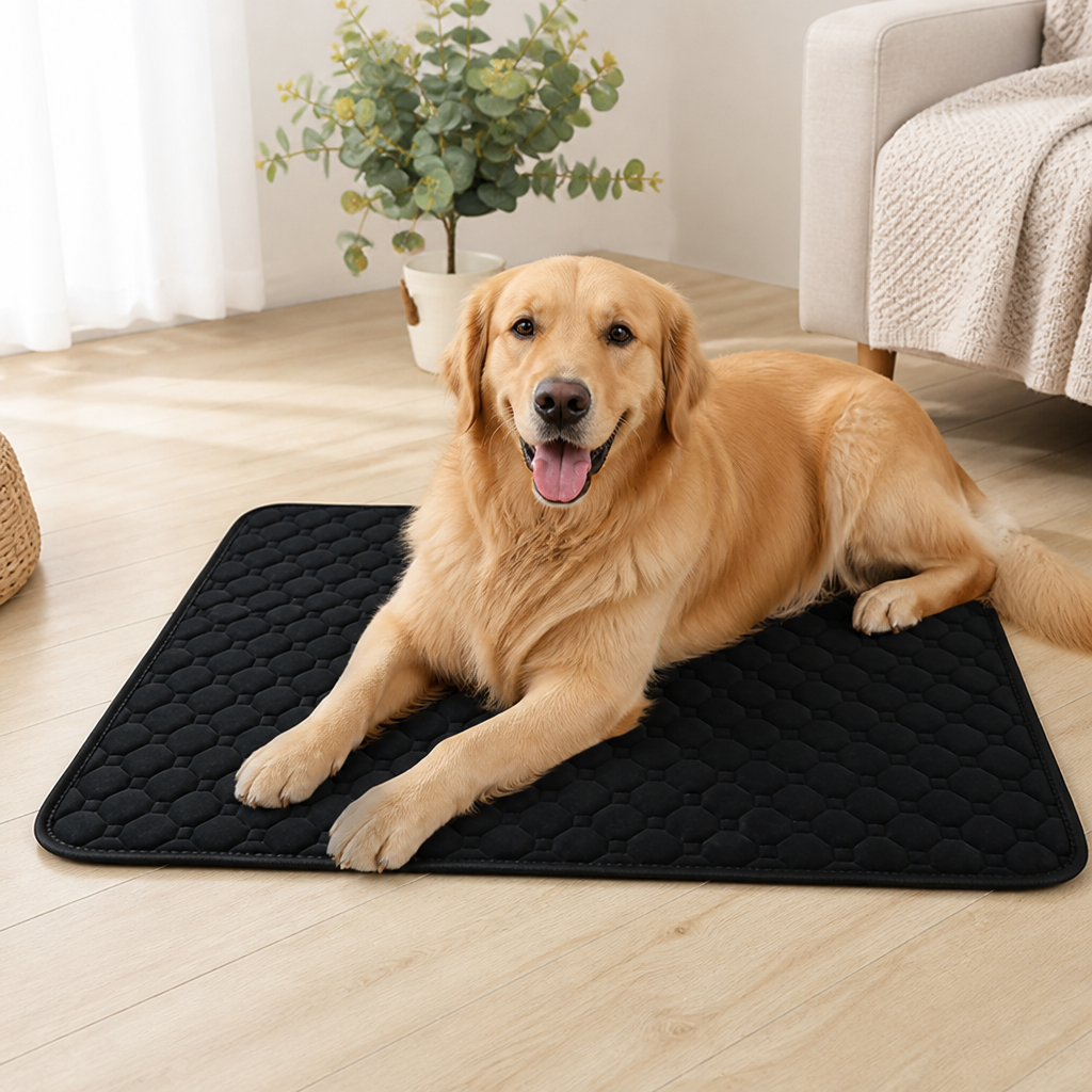 DogBedHouse 4-Layer Ultra Absorbent Waterproof Non-Slip Pet Mat