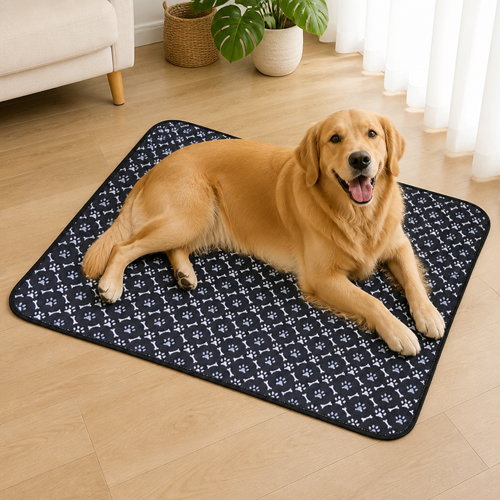DogBedHouse 4-Layer Ultra Absorbent Waterproof Non-Slip Pet Mat