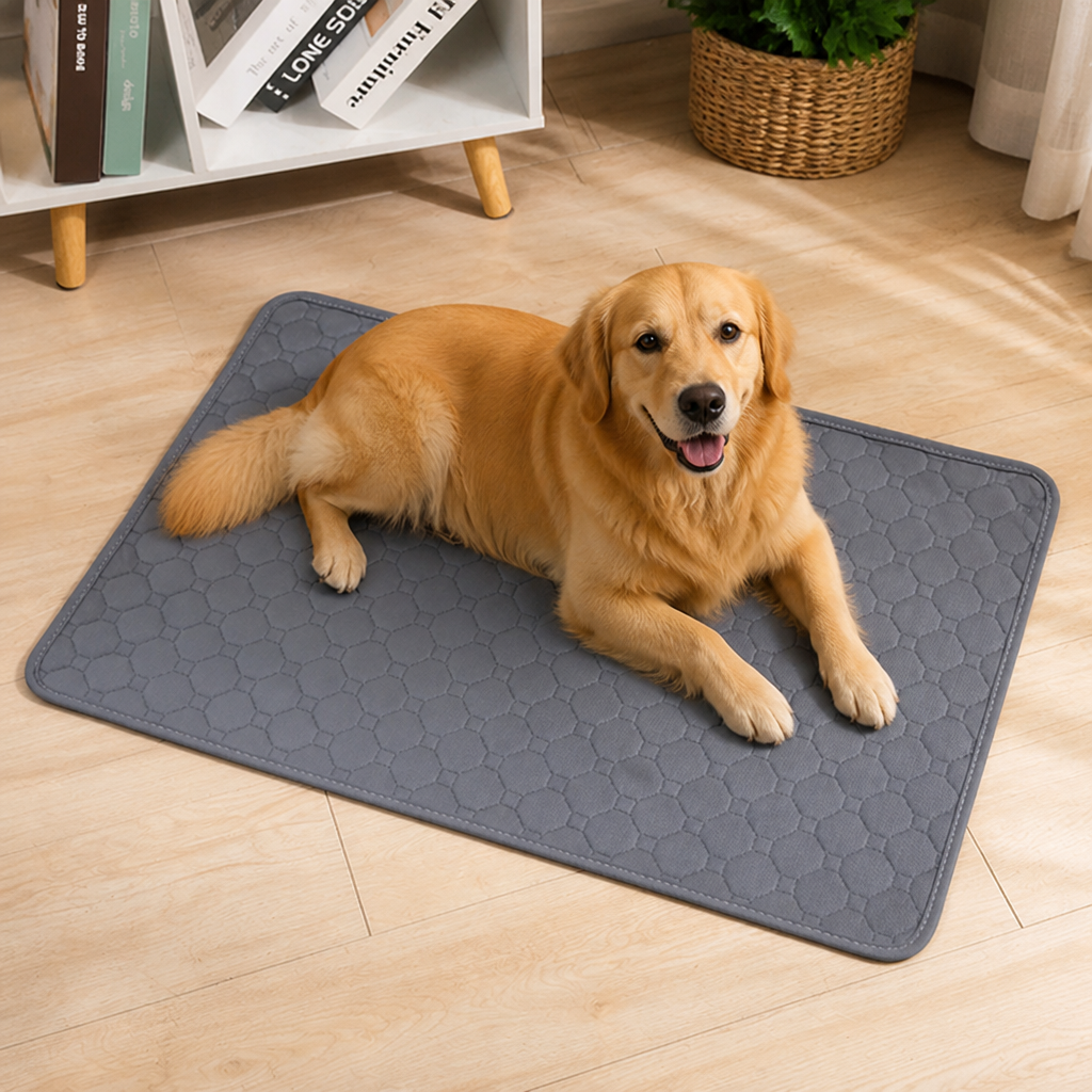 DogBedHouse 4-Layer Ultra Absorbent Waterproof Non-Slip Pet Mat