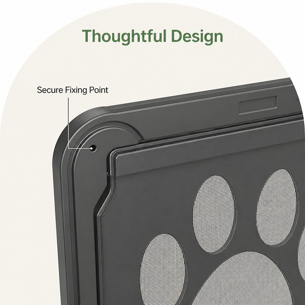 DogBedHouse 4-Way Lockable & Insulated ABS Pet Door