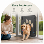 DogBedHouse 4-Way Lockable & Insulated ABS Pet Door