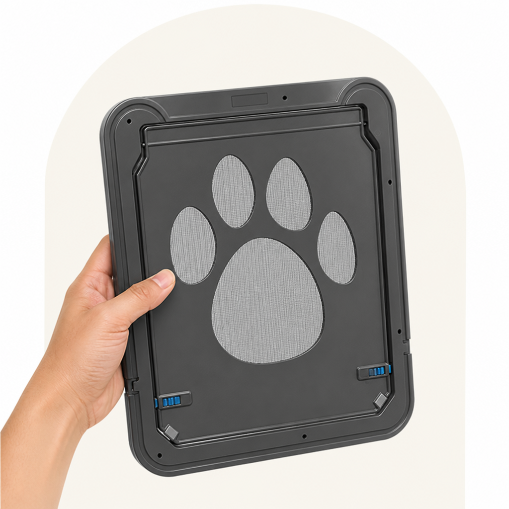 DogBedHouse 4-Way Lockable & Insulated ABS Pet Door