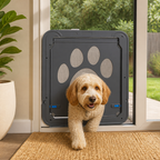 DogBedHouse 4-Way Lockable & Insulated ABS Pet Door